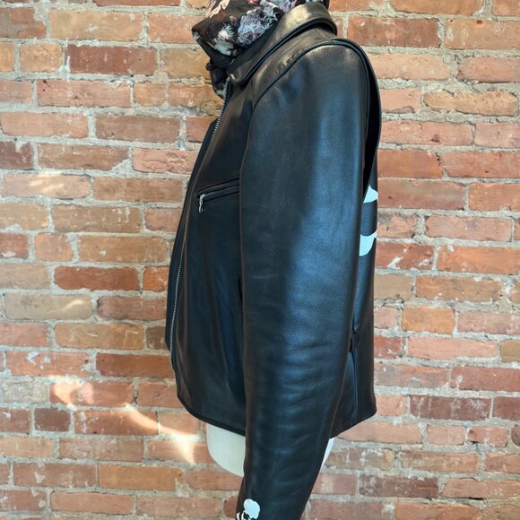 Mastermind Japan × Vanson Leather Lambskin Bomber Jacket - Picture 6 of 9